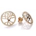 9ct Gold Tree Of Life Stud Earrings