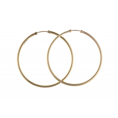 9ct Gold 40mm Hoop Earrings