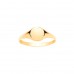 9ct Gold Childs Oval Signet Ring 