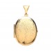9ct Gold Engraved Oval Locket 3.00gms