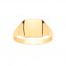 9ct Gold Gents Square Signet Ring 