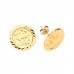 9ct Gold George and Dragon Stud Earrings