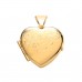 9ct Gold Half Engraved Heart Locket 2.27gms