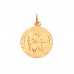 9ct Gold "Protect Us" St. Christopher Pendant
