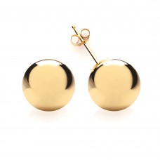 9ct Gold 10mm Ball Stud Earrings