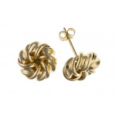 9ct Gold Knot Stud Earrings 0.59gms