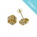9ct Gold Knot Stud Earrings 0.26gms
