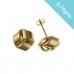 9ct Gold Knot Stud Earrings 0.74gms