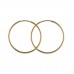 9ct Gold 14mm Hoop Earrings 0.29gms