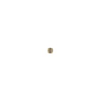 9ct Gold 2mm Clear Crystal Nose Stud