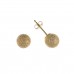 9ct Gold 4mm Frosted Ball Stud Earrings