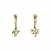 9ct Gold Celtic Style Drop Earrings