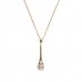 9ct Gold Cultured Pearl Pendant And 18'' Curb Chain 1.70gms