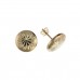 9ct Gold Diamond Cut Button Stud Earrings