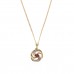 9ct Gold Ruby Pendant And 18'' Curb Chain