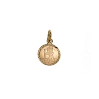 9ct Gold Childs St Christopher Pendant 