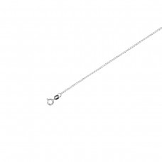 Silver 18'' Diamond Cut Round Link Belcher Chain
