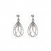 Silver Diamond Cut Drop Earrings 1.00gms