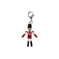 Silver Enamelled Toy Soldier Charm Pendant