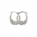 Silver Filigree Creole Earrings