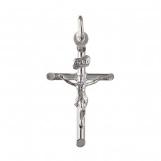 Silver Hollow Crucifix Pendant 1.80gms