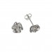 Silver Knot Stud Earrings 0.63gms