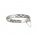 Silver Celtic Style Bangle With Safety Chain 12.6gms