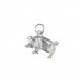 Silver Pig Charm Pendant