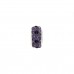 Silver Purple And Black Crystal Bracelet Bead