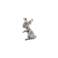 Silver Rabbit Charm Pendant