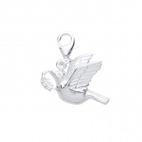 Silver Dove Of Peace Charm Pendant