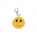Silver Enamelled Smiley Face Emoji Charm Pendant