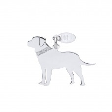 Silver Labrador Dog Pendant
