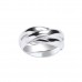 Silver Russian Wedding Band Ring