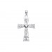 Silver "Serenity Prayer" Cross Pendant