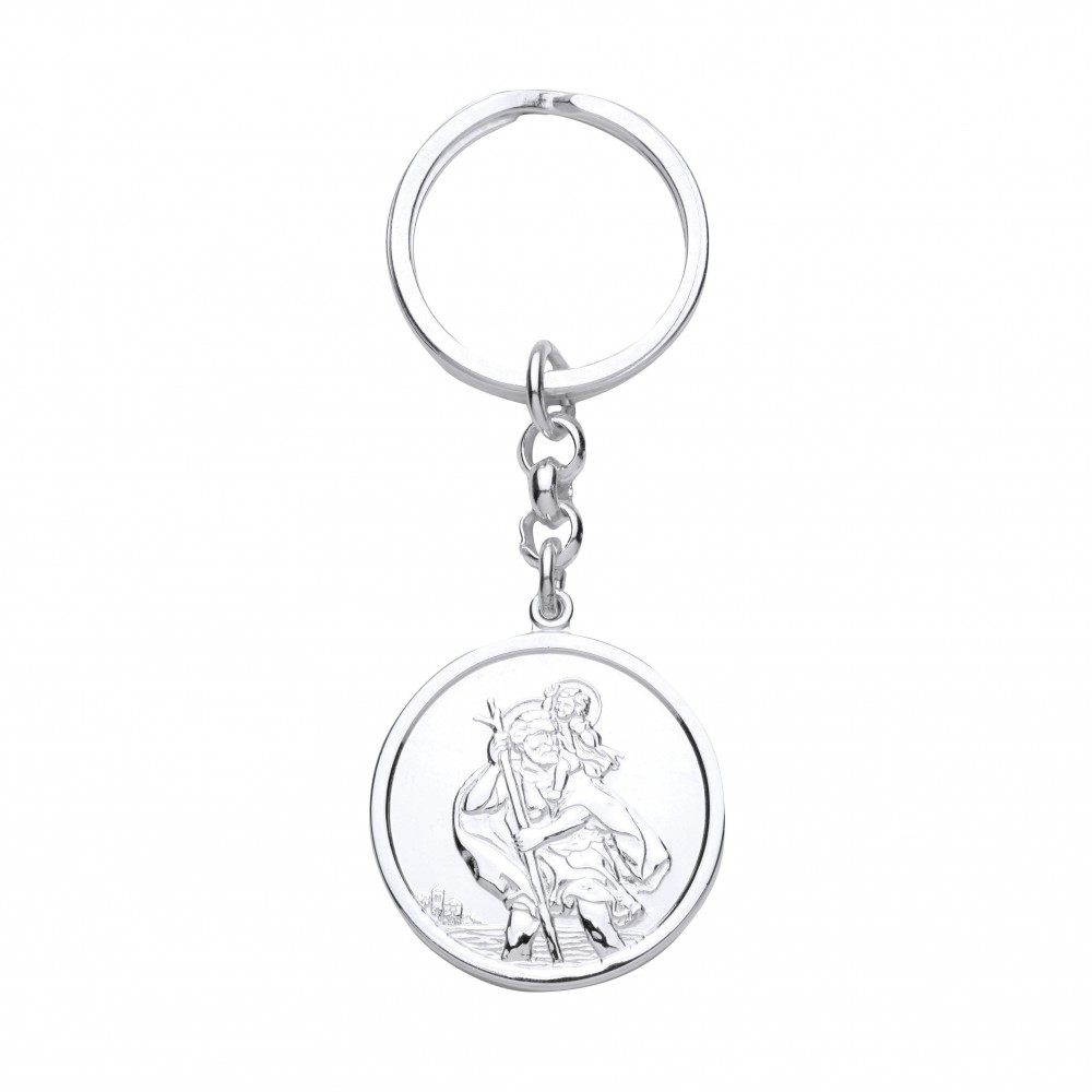 Jeannieparnell W136 Handmade Protection Carded St Christopher Keyring