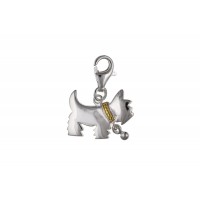 Silver Westie Dog Charm