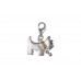 Silver Westie Dog Charm