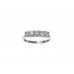 Silver White Cubic Zirconia 5 Stone Eternity Ring