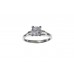 Silver White Cubic Zirconia Solitaire Ring 2.56gms